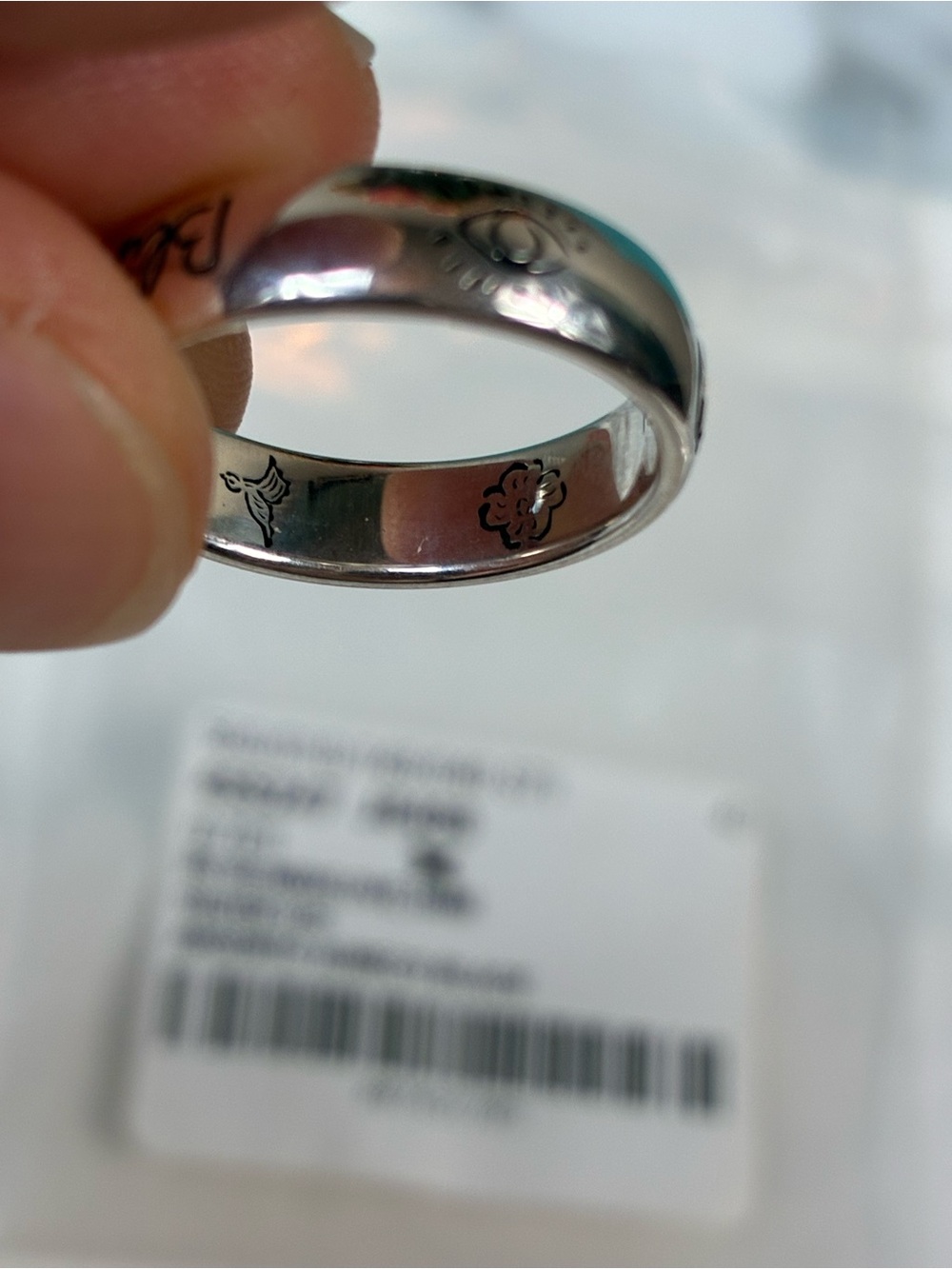 NWT Gucci Silver 925 Blind For Love GG Ring - IT Size 17 = 7.75 US - Picture 6 of 10